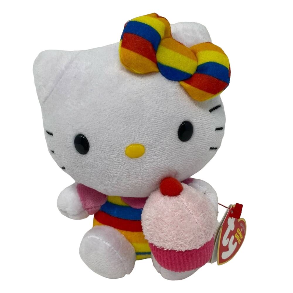 Hello Kitty with cupcake plush ty Beanie Babies